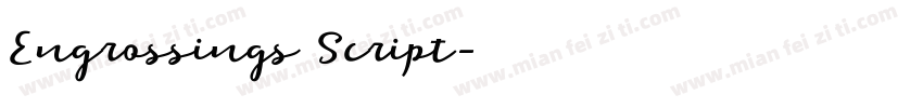 Engrossings Script字体转换